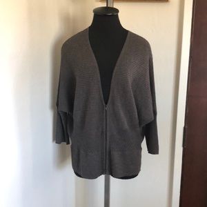 Eileen Fisher zip up light sweater